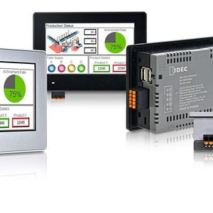 Die Serie HG1J eignet sich aufgrund ihrer Kompaktheit ideal für Anwendungen mit beengten Platzverhältnissen. Das Gehäuse ist mit silbernem oder schwarzem Rahmen erhältlich.(Bild:  APEM/IDEC)