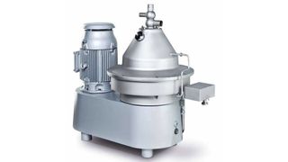 Der Seperator Ecoflow entkeimt Magermilch und Vollmilch und lässt sich ohne Demontage am Produktionsort reinigen.  (Bild: Gea Westfalia Seperator)