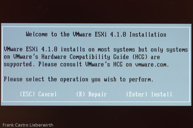 Abbildung 9: Diese Meldung sollte man ernst nehmen. Findet das Installationsprogramm keine Hardware nach der VMware Hardware Compatibility List (HCL), bricht die Installation des ESX-Installer unter Umständen danach völlig ab. (Archiv: Vogel Business Media)