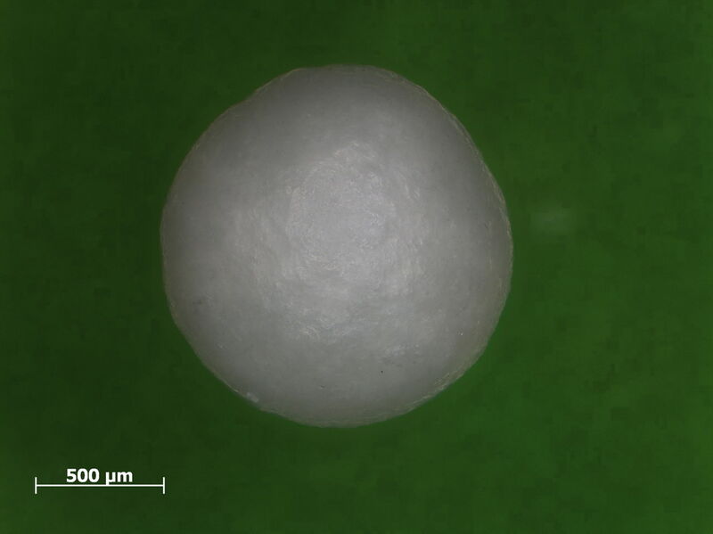 Fig. 2: Microscopic presentation of the particles (Original Cellet) (Picture: Glatt)