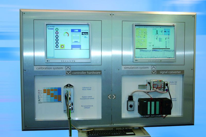 Testsimulation für fluidtechnische und mechatronische Komponenten sowie Condition Monitoring in einem: die Steuerung der Entwicklungsumgebung der RWTH Aachen. (Archiv: Vogel Business Media)