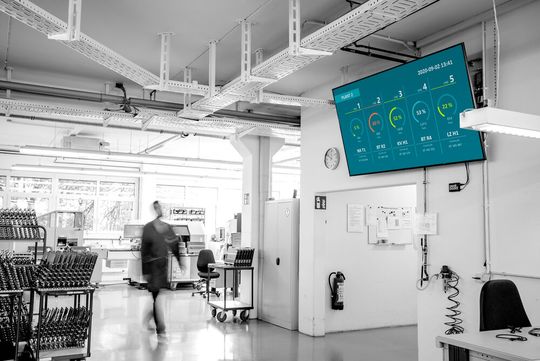 Peakboard ist als eine Art Baukasten zu sehen, aus dem der Anwender auf Low-Cost-Ebene eigene Applikationen modular zusammenstellen kann.(Bild:  Richard Rotfuss, 2R Filmproduktion)