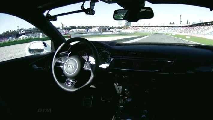 Der Audi RS 7 concept am Limit: fahrerlos rund um den Hockenheimring (Audi)