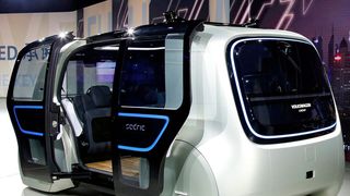 Im vergangenen Jahr stellte VW die Studie für sein Selfdriving-Car („Sedric“) vor. (VW)