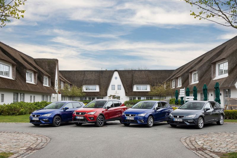 Die Erdgas-Flotte von Seat umfasst verschiedene Varianten der Modelle Ibiza, Leon und neuerdings Arona. (Ampnet)