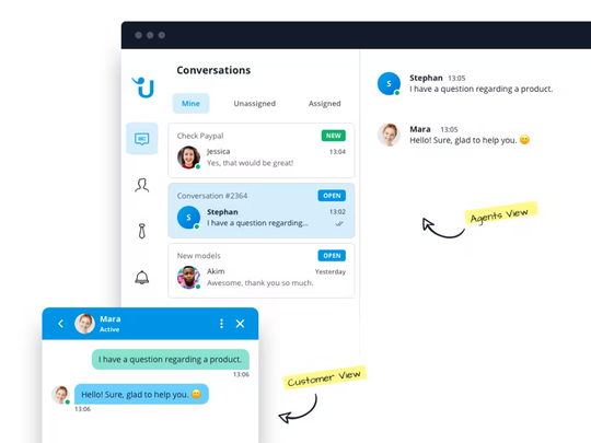 (Mit einem Live-Chat-Tools können Kunden direkt mit dem Anbieter kommunizieren. (Bild: Capterra))