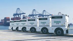 Autonome Q-Trucks des Modells Qomolo im Hafen von Laem Chabang. (Bild: Westwell )