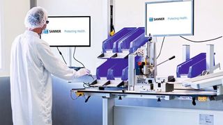 Gemeinsam mit dem VR-Software-Entwickler Halocline konfigurierte Item einen Arbeitsplatz für die Herstellung eines neuen Medizinproduktes des Herstellers Sanner.  (Bild: Item Industrietechnik)