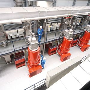 Auch Flachmatrizenpressen für Ersatzbrennstoffe wie Pellets und Fluff hat Amandus Kahl im Programm.(Bild:  Wachendorff)