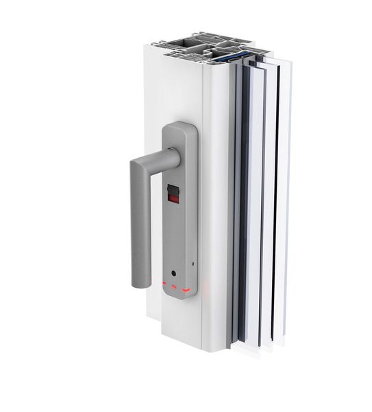 Der Fenstersicherheitsgriff bietet eine einfache, sicher funktionierende Lösung zur Sicherung der Fenster und Balkontüren in Wohn- und Bürogebäuden. Der Lockstar-Griff vereinigt als Einziger in einem Produkt die Vorteile einer mechanischen Griffsperre und einer Alarmfunktion. Innovative Sensorik des Fenstergriffes überwacht bei gesperrtem Griff jegliche mechanische Einwirkung auf das Fenster, dessen Verglasung und dessen Beschlagmechanik. Ein Glasbruchsensor könne man sich getrost sparen, weil dieser quasi integriert ist.  (profine)