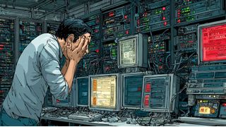 Ein wahrer Alptraum, der viel zu oft Realität wird: Cyberkriminelle greifen nicht nur die Daten und die IT-Infrastruktur des Unternehmens an, sondern die Backups. Das französische Unternehmen Oxibox verspricht Abhilfe. (Bild: Midjourney / KI-generiert)