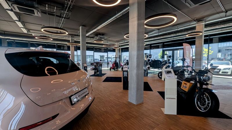 Im Elektromobilitätszentrum von Seitz können die Kunden nicht nur E-Roller kaufen, sondern auch Seniorenmobile.(Bild:  Mauritz – VCG)