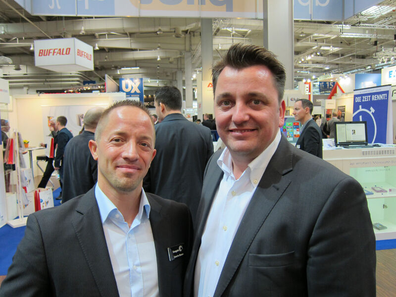 (v. l.) Sascha Bosen und Sven Dunker, Seagate (Bild: IT-BUSINESS)