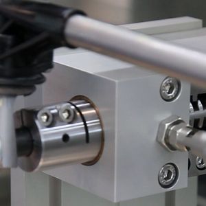 Für das simulierte Einlegen der Gänge positionieren die kolbenstangenlosen ORIGA Zylinder auf 0,3 mm genau, unterstützt von einem Absolutwertgeber-Messsystem und Servo-Proportionalventilen.