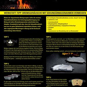 Mit informativen Postern möchte Textar Werkstattmitarbeiter bzw. Teileverantwortliche für das Thema „Geräuschreklamation“ sensibilisieren.(Bild:  Textar)