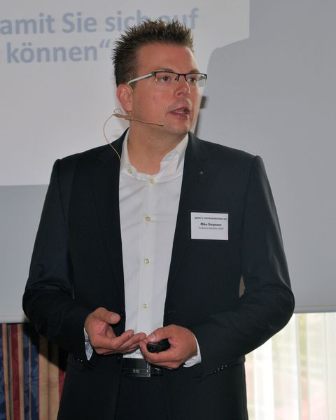 Mike Bergmann von Exabyters aus Ülzen brachte den Systemhäusern „die richtige Cloud- und IaaS-Strategie“ nahe. (Bild: IT-BUSINESS)