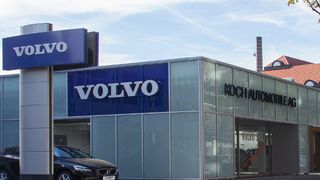 Das Volvo-Autohaus in Berlin-Tiergarten. (Koch-Gruppe)