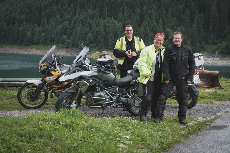 Steffen Bartsch, Claudia Knoll und Helmut Heptner auf dem Hinweg nach Matrei in Osttirol (Vogel IT-Medien GmbH)