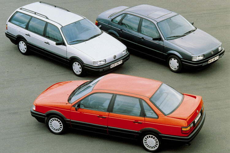1988 startete der Vertrieb des Passat B3, im April zunächst als Limousine und im Juni als Variant. (Foto: Volkswagen)