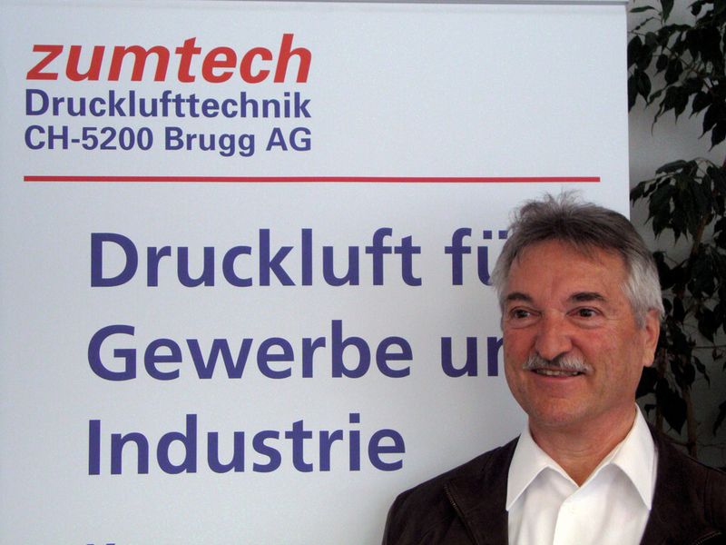 Peter Zumsteg, Geschäftsleiter: «Wir können 100 Prozent ölfreie Druckluft erzeugen.» (Bild: Rolf Dorner)