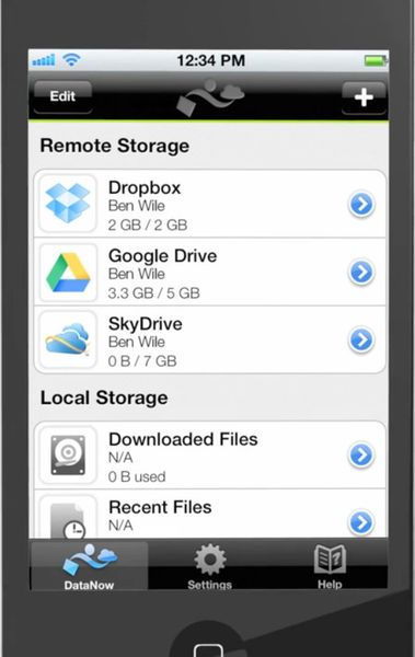 Lösungen wie DataNow arbeiten unabhängig davon, ob die Daten nach Dropbox, Skydrive oder Google Drive übertragen werden sollen. (Bild: Appsense.com)