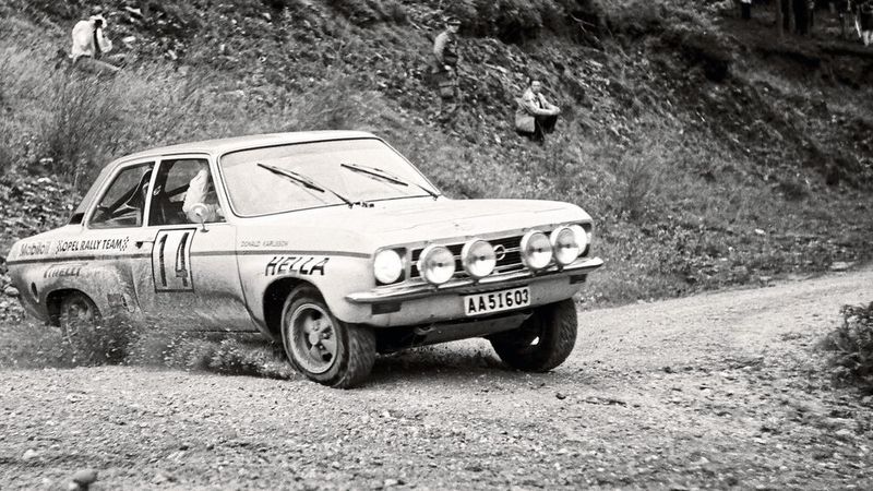 Wurden anno 1972 Zweite: Das Team Anders Kulläng/Donald Karlsson auf einem Opel Ascona. Erste wurden Jean-P. Nicolas/Jean Todt auf Alpine Renault 180. (Bild: Mester)