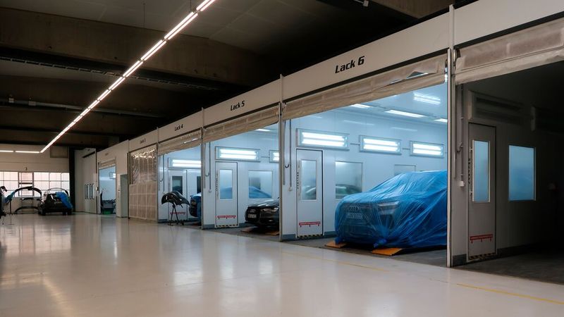 Am gleichen Tag ging es nach noch weiter zum Autohaus Frisch nach Forstinning. Und das hat in den letzten fünf Jahrzehnten eine bemerkenswerte Enwicklung vollzogen: vom Ein-Mann-Betrieb bis zur alle Gewerke umfassenden freien Werkstatt mit 100 Mitarbeitern. Heute fungiert der Betrieb unter anderem als Servicepartner der Marken VW, VW Nutzfahrzeuge, Skoda und Maxus, als Bosch Car Service sowie als Body Shop für E-Autos von Tesla und Rivian. Für Rivian ist das Autohaus Frisch sogar der erste Body Shop in Europa. Die dritte Generation des Familienbetriebs hat bereits leitende Funktionen übernommen. (Bild: Diehl – VCG)