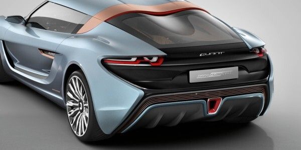 Der elektrisch angetriebene Supersportwagen Quant: mit einer maximalen Gesamtleistung von 680 kW und einer Höchstgeschwindigkeit von 380 km/h – und einer rein elektrischen Reichweite von 600 km (nanoFLOWCELL AG)