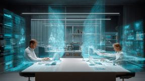 Mit WeSendit Dateien bequem über den Webbrowser teilen. (Bild: Midjourney / KI-generiert)