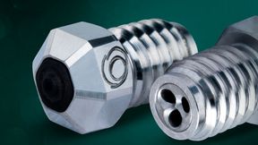 Gühring erweitert sein Dianoz-Produktprogramm um eine neue High-Flow-Düse für die industrielle additive Fertigung. Damit steigt unter anderem die Verschleißfestigkeit dieses Elements bei der additiven Fertigung. (Bild: Gühring)