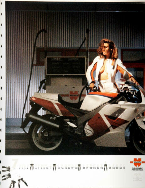 Models und Technik: Der Würth-Kalender 1992. (Bild: Würth)