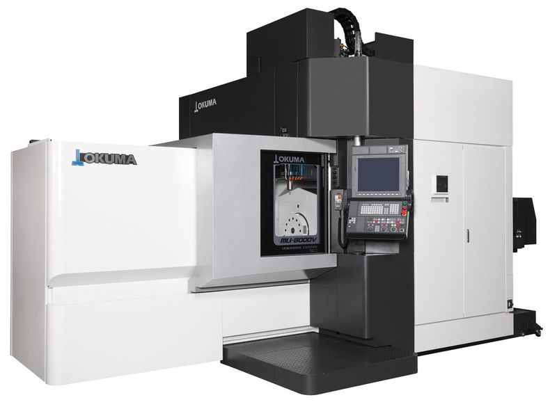 Das neue 5-Achsen-Bearbeitungszentrum MU-8000V für hochpräzise und komplexe Werkstücke MU-8000V. (Bild: Okuma)