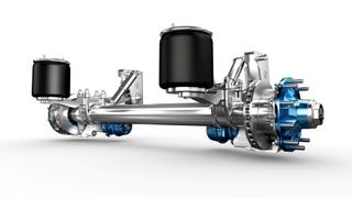 Das neue Trailerfahrwerk Airlight II für das Neun-Tonnen-Segment von BPW lässt sich individuell an das Anforderungsprofil des Fahrzeugs anpassen. (BPW Bergische Achsen KG)