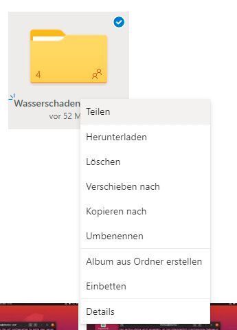 Freigeben von Ordnern in Microsoft OneDrive. (Joos/Microsoft (Screenshot))
