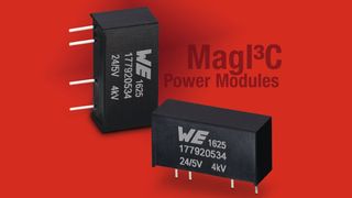 Die WE-FISM (Fixed Isolated SIP Module) MagI3C Power Module integrieren Transistoren, Gleichrichterdioden, den isolierten Transformator sowie Eingangs- und Ausgangskapazitäten. (Bild: Würth Elektronik eiSos)