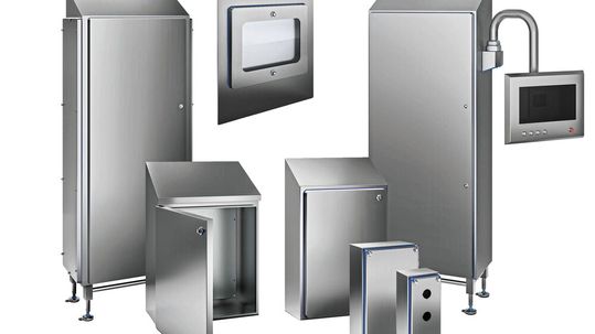 Die Edelstahl-Schaltschränke von Elcase sind in Standardgrössen als kundenspezifische Sonderlösungen verfügbar.(Bild:  Elcase)
