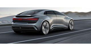 Audi zeigt auf der IAA zwei Konzept-Fahrzeuge namens Aicon (im Bild) und Elaine zum Thema autonomes Fahren.  (Audi)