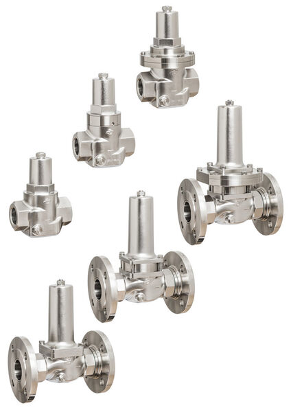 Due to the flexible modular system and various pressure ranges the new stainless steel pressure reducing valves offer nearly infinite possibilities for almost every application (Picture: Berluto)