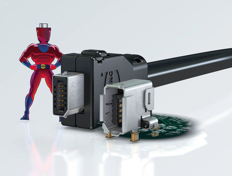 ix Industrial: miniaturisierte und gleichzeitig robustere Ethernet-Schnittstelle für hohe Datenraten. (Harting)