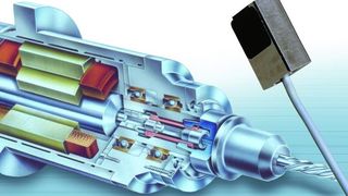 Ergebnis bayerischer Sensorik-Kompetenz: Wirbelstrom-Wegsensor zur Nachregelung von Hochleistungsspindeln bei thermischen Ausdehnungen. Bild: Micro-Epsilon (Archiv: Vogel Business Media)