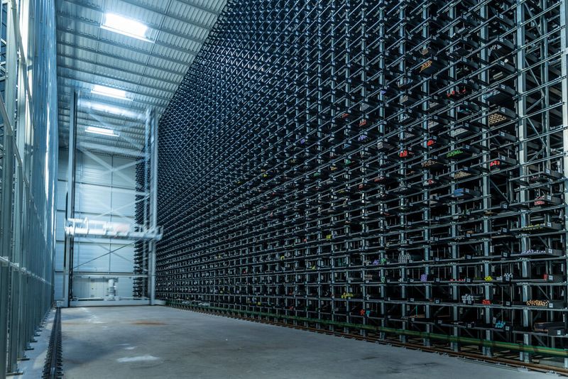 Das neue Kasto-Hochregallagersystem bei Thyssenkrupp Schulte ist 21 Meter hoch, 17 Meter breit und rund 59 Meter lang. Insgesamt 6.000 Tonnen Material kann es aufnehmen. (Bild: Thyssenkrupp)