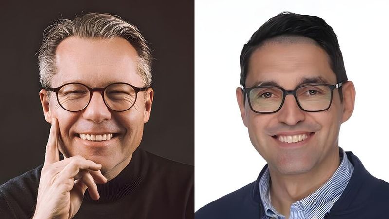 Andreas Steffen (links) ist CEO von Eperi, Roland Stritt CRO bei FAST LTA.(Bild:  Eperi / FAST LTA)