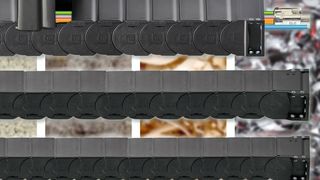 Igus zeigt auf der EMO 2017 die Energierohre der Serie R2.1. Sie sollen zu den dichtesten Energierohren bei bewegten Anwendungen zählen und sind nun in neuen Größen erhältlich. (Igus)