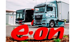 Megawatt-Charging spielt für die flächendeckende Elektrifizierung des europäischen Schwerlastverkehrs eine essenzielle Rolle. (Bild: E.On)