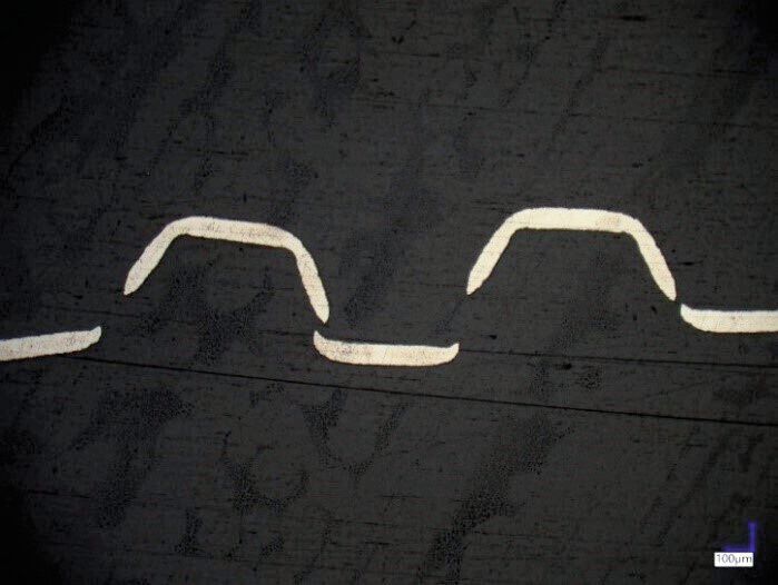 Bipolarplatte mit Rissen. (Bild: Cellform)