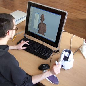 Digitale Aufbereitung der gescannten Daten für die Miniaturisierung 