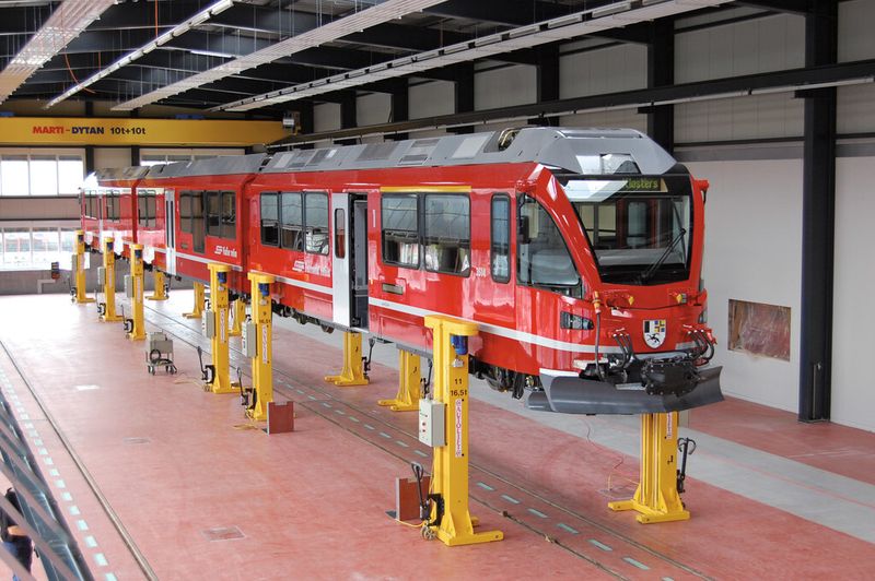 Bild 1: Hebeanlage für Bahnen. (Bild: Schildknecht)