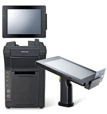 Red Dot Award 2015 - Mobile POS Terminal MT-4008W von Posiflex: Das MT-4008W ist ein mobiles POS-Terminal für den Einzelhandel und das Gastgewerbe. Es wurde mit den Funktionen eines stationären POS in einem Hybridsystem ausgestattet und besteht aus einem 8“-Touchscreen-Tablet. Es kann mit einem abnehmbaren Pistolengriff oder einer Handschlaufe getragen oder in einer Docking- und Ladestation installiert werden. Der Pistolengriff enthält einen Barcode-Scanner sowie einen herausnehmbaren Akku, der einen ununterbrochenen Betrieb garantiert. (Bild: Red Dot)