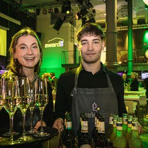 Die Gäste der Abendveranstaltung waren herzlich willkommen in der Event-Location Bürgerbräu in Würzburg.(Bild:  Stefan Bausewein)