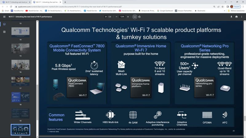 Qualcomm bietet Wi-Fi-7-Plattformen von 2 Streams für Handys (links) bis zu 16 Streams für WLAN-Access-Points (rechts) in Hallen, Bahnhöfen und Flughäfen. (Bild: Karcher - Qualcomm)